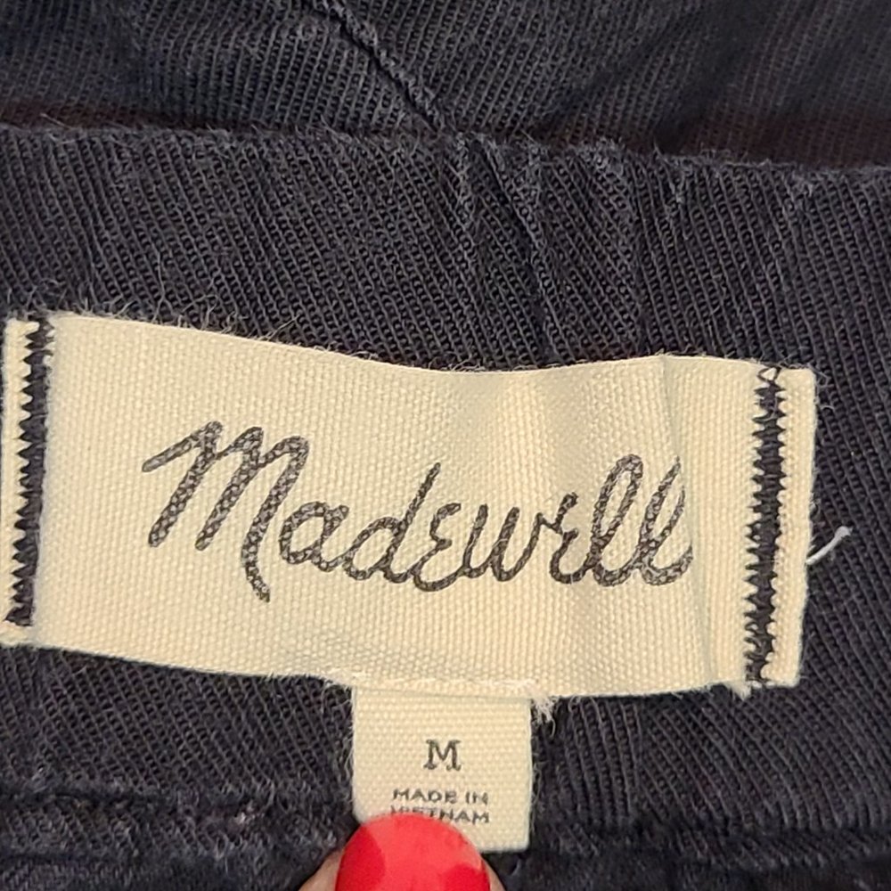 Madewell Pull On Black Shorts Womens Medium - Picture 4 of 8